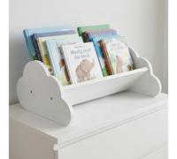 Relaxdays Libreria a forma di nuvola bianca per bambini | Scaffale da appoggio dimensioni HxLxP: 17 x 43 x 29 cm