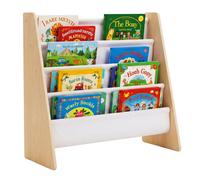 Relaxdays Libreria bambini 4 tasche in stoffa