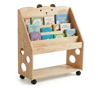 Relaxdays Libreria bambini con ruote