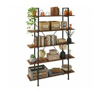 Relaxdays Libreria industriale 5 ripiani