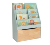Relaxdays Libreria per bambini con scatola giochi