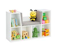 Libreria portagiochi bambini Scaffale giochi Panca contenitore 6 scomparti