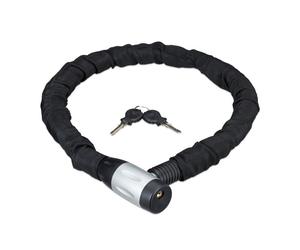 Relaxdays Lucchetto a catena per bici 100 cm