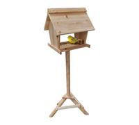 Relaxdays Mangiatoia per uccelli in legno naturale