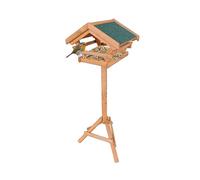 Relaxdays Mangiatoia per uccelli in legno naturale