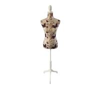 Relaxdays Manichino Donna per Abiti, Taglia 36/38, Regolabile 130-167 cm, Design Paris, Base
