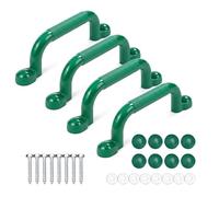 Relaxdays Maniglie per Arrampicata, Set 4 pz, capacità 100 kg, per Torre Giochi e Letto a soppalco, plastica, Verde, 24