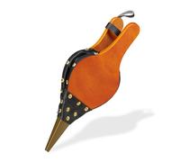 Relaxdays Mantice, Barbecue & Camino, Accessorio dal Design Rustico con Borchie Dorate, Soffietto Manuale, Marrone/Nero, naturale, 1 pz