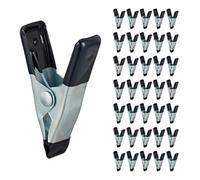 Relaxdays Maxi Set da 36 Morsetti a Molla, 20mm, Pinze per DIY, Fai da Te, Faleg