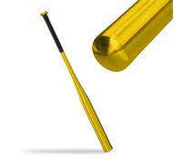 Relaxdays Mazza da Baseball in Alluminio, 86 x 5 cm, Bastone Leggero da Softball, Manico Antiscivolo, 34 Pollici, Dorato, 86 x 5 x 5 cm