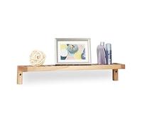 Mensola a muro in legno di noce Scaffale da parete Pensile decorativo 10 kg