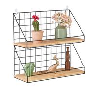 Mensola Parete Decorativa Scaffale Pensile Ripiano Portaoggetti Stile Industrial