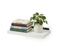 Relaxdays Mensola da parete con staffa metallica