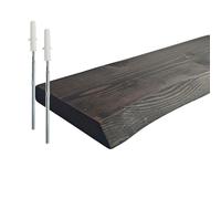 Relaxdays Mensola in legno massello, bordo vivo