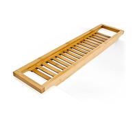 Relaxdays Mensola per Vasca da Bagno Ponte, ripiano, in Legno di bambù, 64 x 15 cm