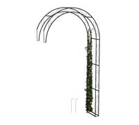 Arco Rose Rampicanti Mezza Arcata Sostegno Piante Giardino 245x130x36cm Metallo