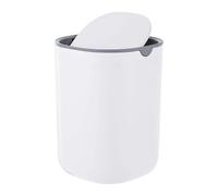 Relaxdays Mini Pattumiera da Tavolo, 1,5 L Volume, Bianco
