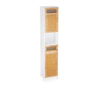 Mobile a colonna per il bagno Armadietto salvaspazio Contenitore in legno