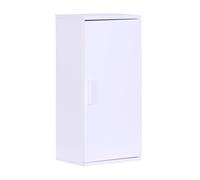 Relaxdays Armadietto pensile per Bagno, 2 Scomparti, HxLxP: 62 x 30 x 21 cm, ripiano Regolabile, Slim, MDF, Bianco