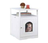 (TG. 64x48x53 cm) Relaxdays Mobile da Lettiera, Cuccia per Gatti, Mobiletto con