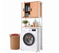 Relaxdays Mobile lavatrice 2 vani chiusi