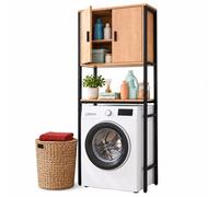 Relaxdays Mobile lavatrice 2 vani chiusi