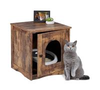 Mobile lettiera Armadietto per gatti legno Marrone Mobile per gatti 8,4 kg