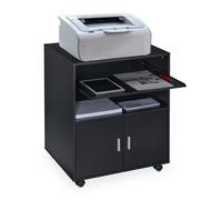 Carrello porta stampante Mobiletto per ufficio Armadietto salvaspazio 2 ripiani