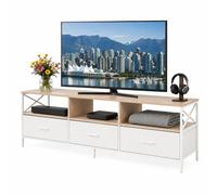 Relaxdays Mobile TV basso con cassetti