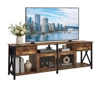 Relaxdays Mobile TV con ripiani e cassetti