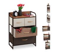 Relaxdays Mobiletto con cassetti in vari modelli
