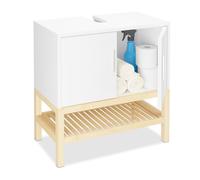 (TG. HLP 60,5x60x33 cm) Relaxdays Mobiletto Sottolavabo, Armadietto per Lavandin