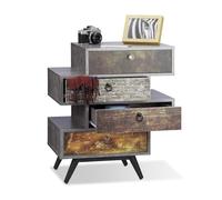 Mobiletto vintage Comò industriale Armadietto shabby chic Tavolino multifunzione