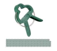 Relaxdays Mollette per Orchidee, Set da 120, Clip per Piante Rampicanti, LxP 4,5x6 cm, Ganci a Pinza per Pomodori, Verde