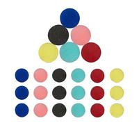 Relaxdays Naso da Clown, Set 24, Costume da Pagliaccio per Bambini e Adulti, in Spugna, Carnevale e Halloween, Colorati, Gommapiuma, 5 cm