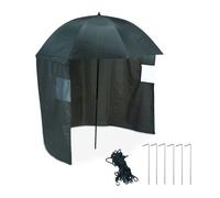 Relaxdays Ombrello a tenda da pesca antivento