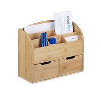 Relaxdays Organizer da scrivania con 2 cassetti