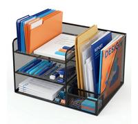 Relaxdays Organizer da scrivania metallo 5 ripiani