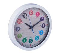 Relaxdays Orologio bianco a muro per bimbi 30 cm