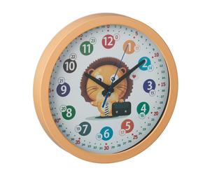 Relaxdays Orologio da muro con simpatico leoncino