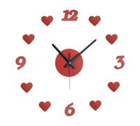 Relaxdays Orologio da parete DIY con cuoricini