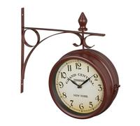 Orologio bifacciale in stile stazione ferroviaria 1 kg Orologio da parete chic