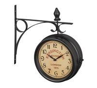 Orologio bifacciale in stile stazione ferroviaria 1 kg 20 cm Orologio bifronte