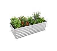 Relaxdays Orto rialzato metallo 57x180x90 cm