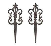 Paletti decorativi da giardino Picchetti vintage in ghisa 15 cm 420 g resistente