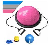 Relaxdays Palla equilibrio con bande & pompa