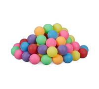 Relaxdays Palline da Beer, Set da 100, Mini Balls Ping-Pong in Plastica, Senza Scritta, Diametro 40 mm, Colorate