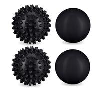 Relaxdays Palline Massaggio, Punti Trigger, 4 Palle Piedi, Perfette per Recupero Muscolare, Schiena, Gambe, Piedi, Mani