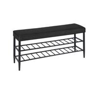 Relaxdays Panca con 2 ripiani per scarpe