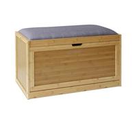 Panca Scarpiera Mobile Ingresso 8 Paia Bambù Panchina Porta Scarpe 49x80x30 cm